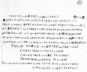 Page 1 of the Ricky McCormick cipher